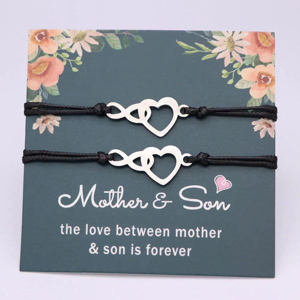 Infinity Heart Bracelet Set
