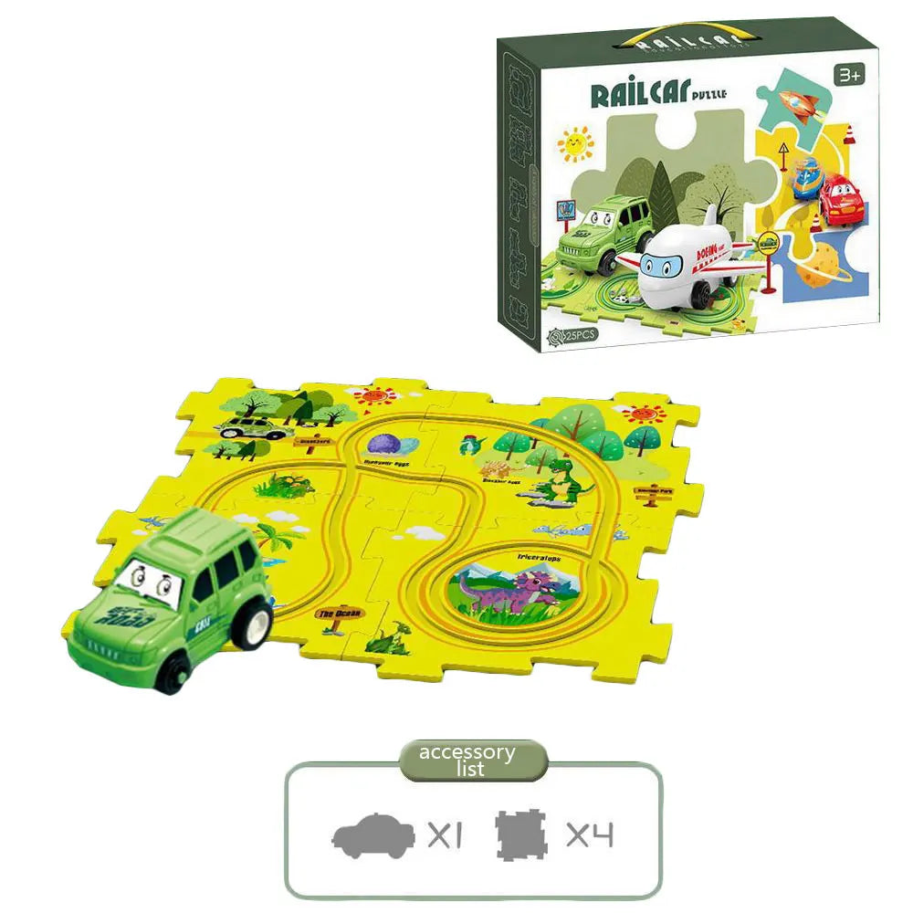 Multi-Function Jigsaw Train Set
