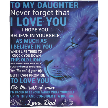 To My Daughter | FLM Arctic Fleece Blanket 50x60