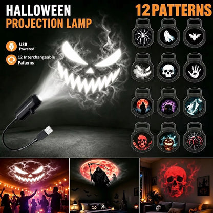 Q4 Holiday Projection Lamp – Halloween & Christmas LED Projector