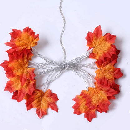 LED Maple Leaf Garland Lights – Fall, Halloween & Thanksgiving Décor