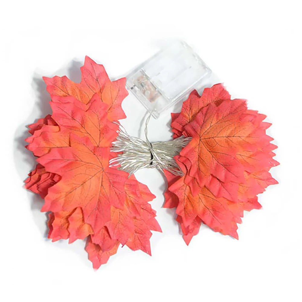 LED Maple Leaf Garland Lights – Fall, Halloween & Thanksgiving Décor