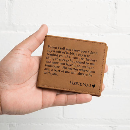 To My Soulmate | Graphic Leather Wallet