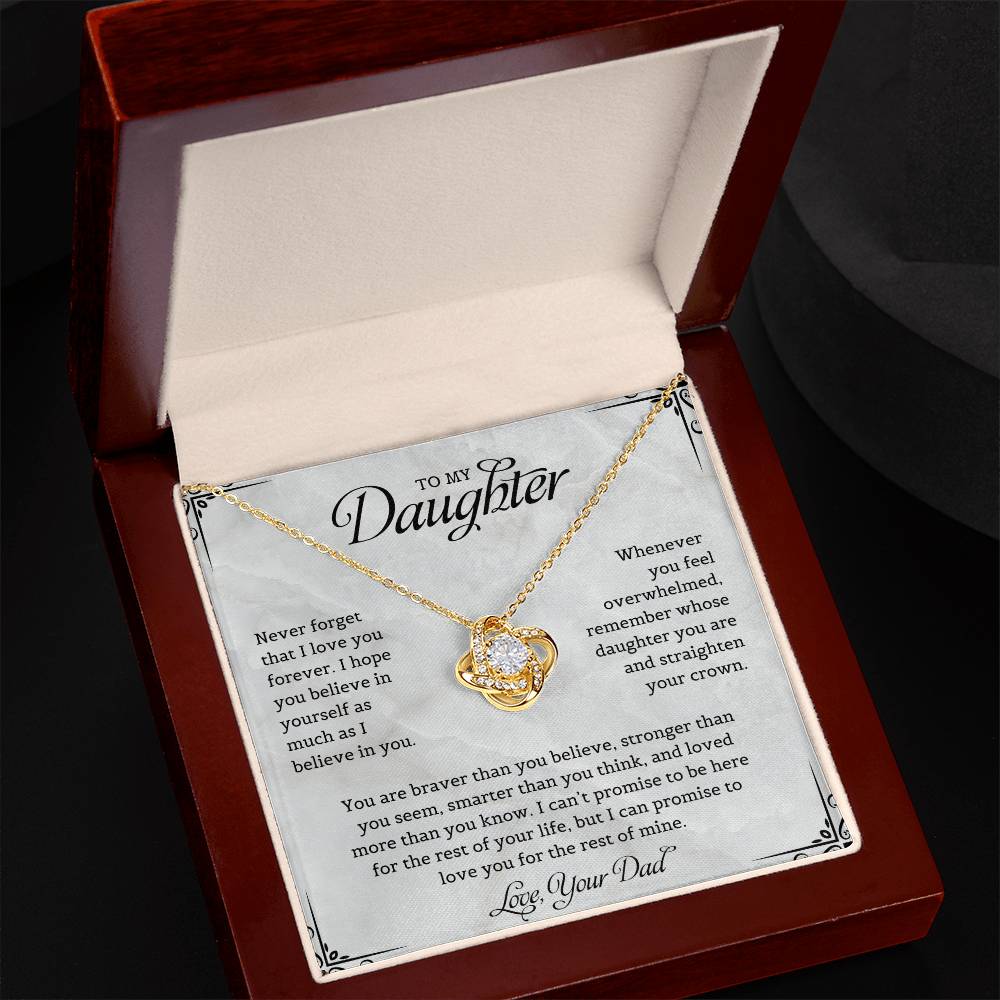 To My Daughter | Love Knot Necklace