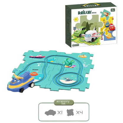 Multi-Function Jigsaw Train Set