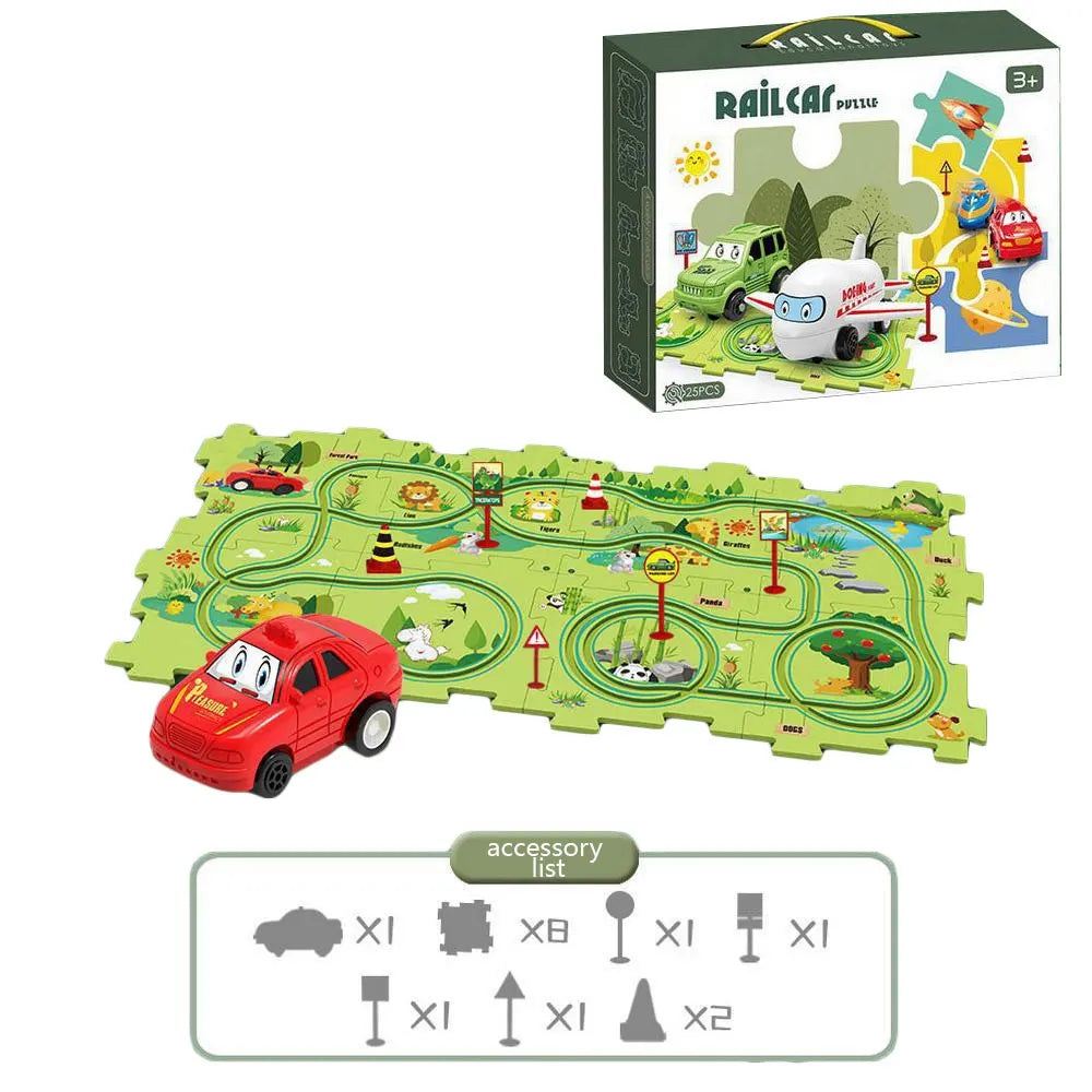 Multi-Function Jigsaw Train Set