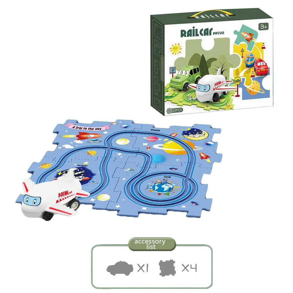 Multi-Function Jigsaw Train Set