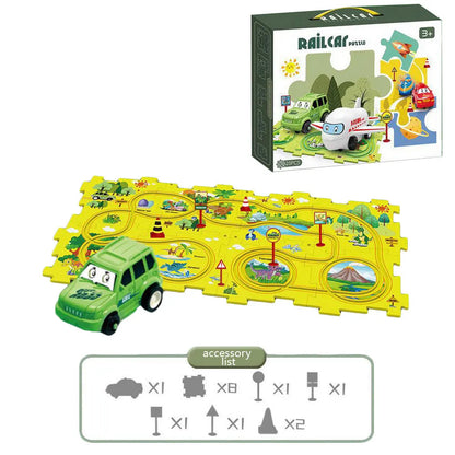 Multi-Function Jigsaw Train Set