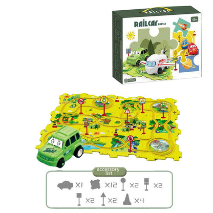Multi-Function Jigsaw Train Set