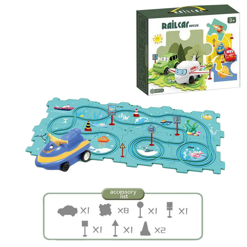 Multi-Function Jigsaw Train Set