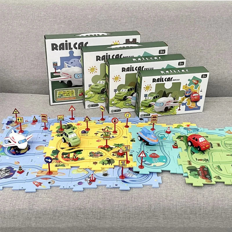 Multi-Function Jigsaw Train Set