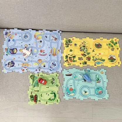Multi-Function Jigsaw Train Set